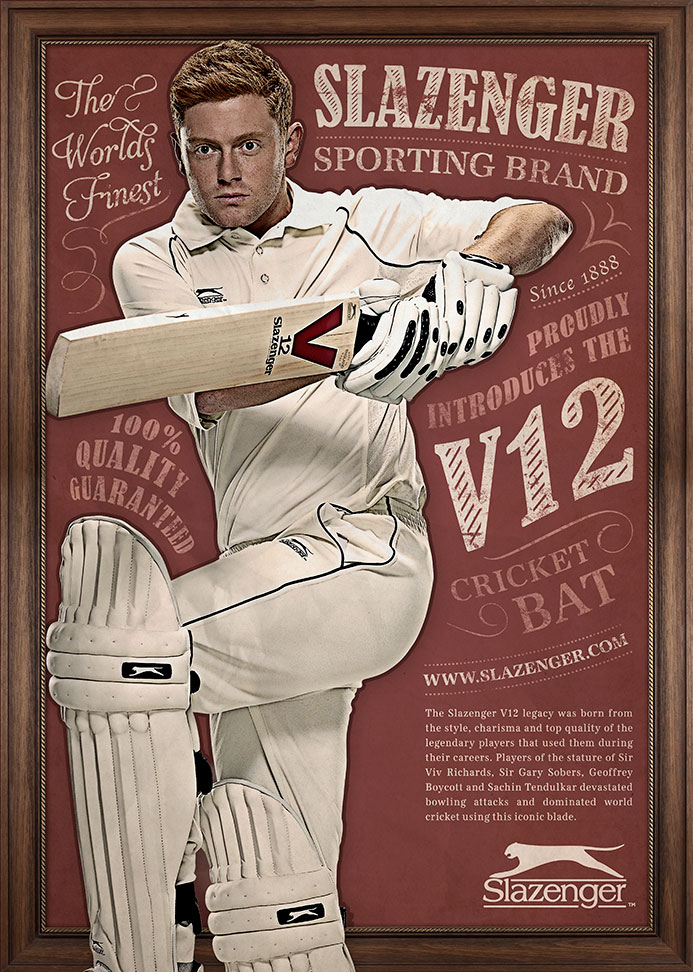 Slazenger Retro Cricket Advertising Brandammo