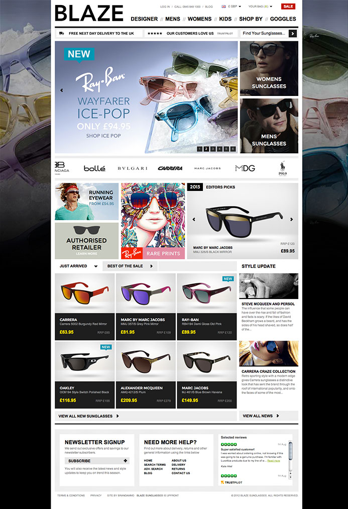 Blaze Sunglasses | E-Commerce