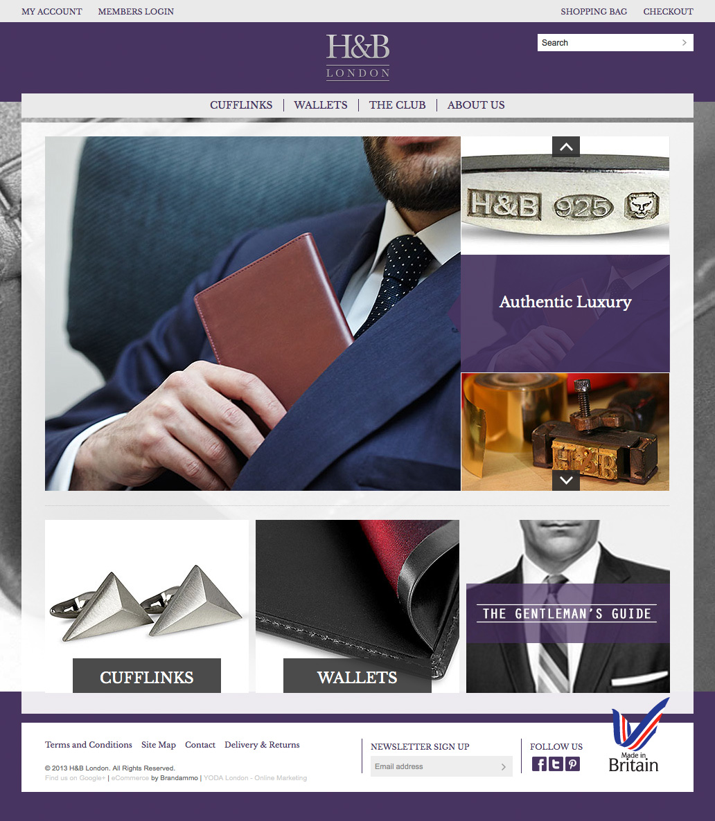 H&B London E-Commerce Website